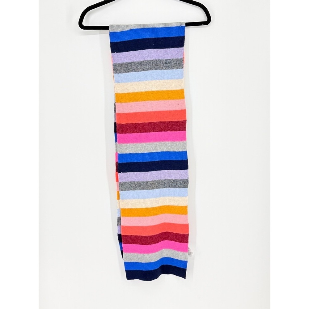 Vintage Y2K Gap Crazy Stripe Sweater Scarf Academia Kidcore Multicolor Bright